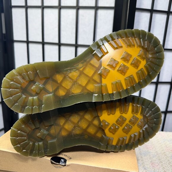 Dr. Martens Womens size 8 Leather Boots Fur Lined 1460 Serena Black WarmWair - Picture 4 of 9